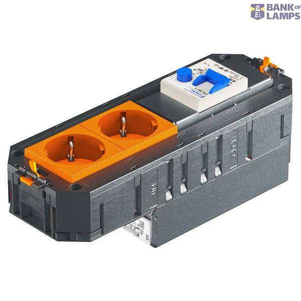 UTC4 FI W OR2 UTC4 FI W with 2 protective contact sockets and FI/LS image 1
