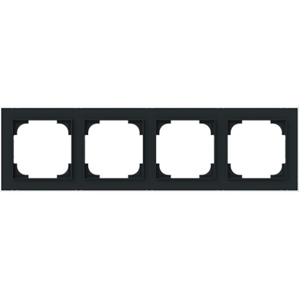cover plate 4v art-matt black/chrome image 1