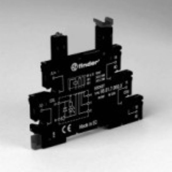 Screw socket black 6+12+24VDC for 35mm.rail, 34.51/81 (93.01.7.024.0) image 2