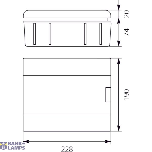 SRp-8/B flush-mounted switchgear (N+PE) image 2