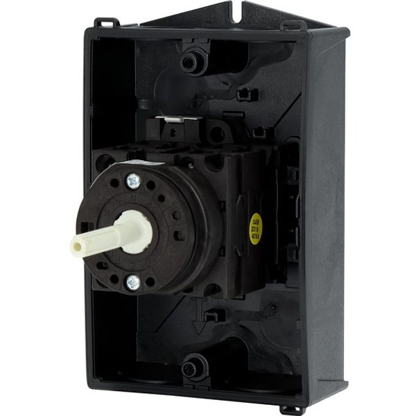 T0-3-15680/I1/SVB-SW Main switch, T0, 20 A, surface mounting, 3 contact unit(s), 3 pole + N, 1 N/O, 1 N/C, STOP function, With black rotary handle and locking ring, Lockab image 6