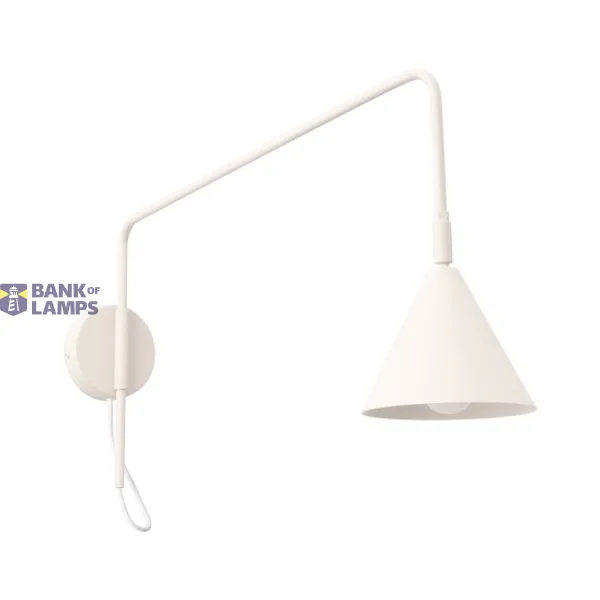 Wall lamp NOX 1 beige with a switch image 1