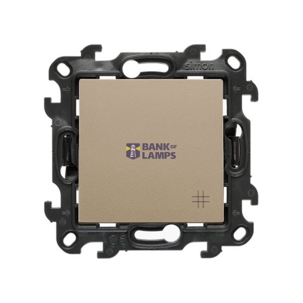 Intermediate switch, (module), Simon 24, IP20/IP44, 10AX, champagne matt image 1