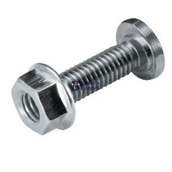 BOLT - WITH FLANGED NUT - M6x20 - FINISHING: DACRO image 3