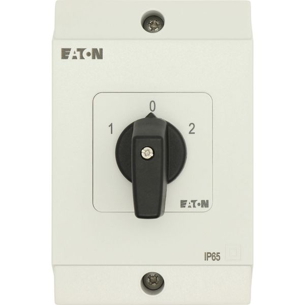 T3-3-8401/I2 Reversing switches, T3, 32 A, surface mounting, 3 contact unit(s), Contacts: 5, 60 °, maintained, With 0 (Off) position, 1-0-2, Design number 8401 image 34