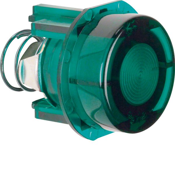 Knob for push-button/pilot lamp E10, light control, green, trans. image 1