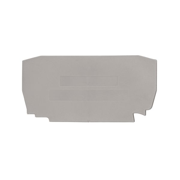 End plate for spring clamp terminal YBK 2.5 grey image 1