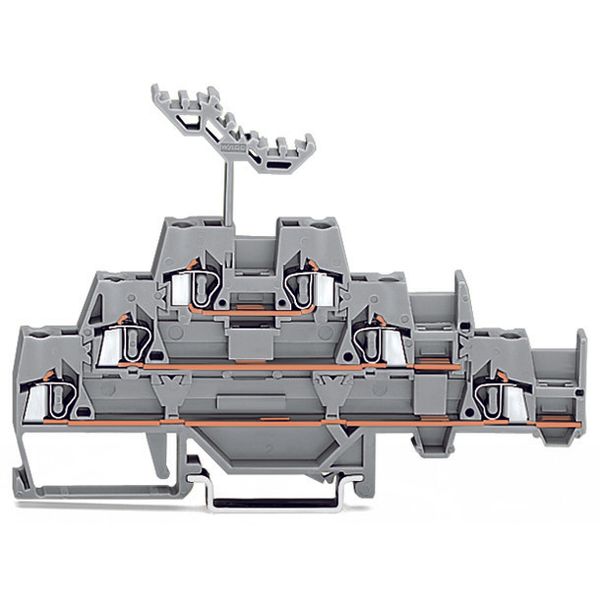 Triple-deck terminal block Through/through/through terminal block with image 1