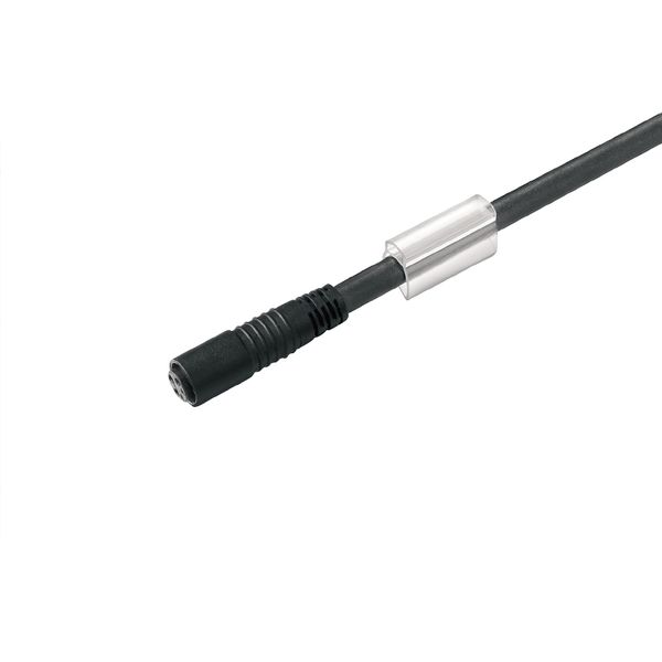 Sensor/actuator line, One end without connector, M8, Number of poles : 3, 0.1 m, Female socket, straight, Shielded: No, LED: No, Sheath material: PUR, Halogen: No image 3