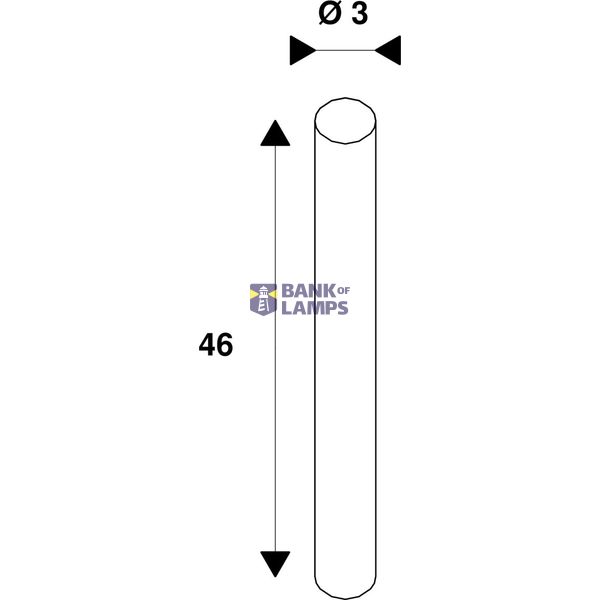 Extension rod for PLENUM FIX floor lamps, white, 46cm image 2