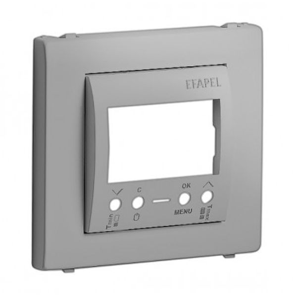 COVER PLATE F/MULTIF CHRONOTHERMOSTAT SILVER image 1