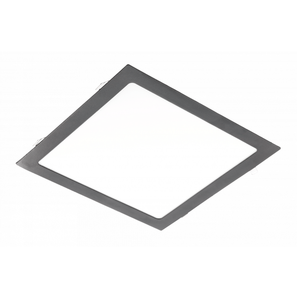 LED luminaire MATIS PLUS, 24 W, 2000 lm, IP20, AC220-240V, 50/60 Hz, 120°, 3000K, recessed, black image 1