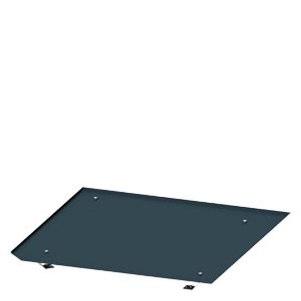 IPX1 roof add-on plate for corner cubicle, D: 600 mm image 1
