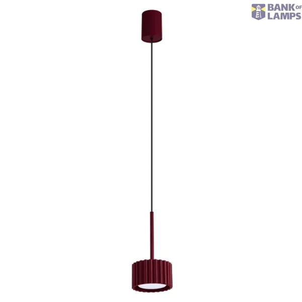 Pendant lamp AURA 1 burgundy Gx53 image 1
