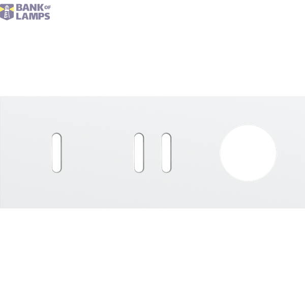 Threefold faceplate, horizontal 71 mm centre distance, for a single an image 1