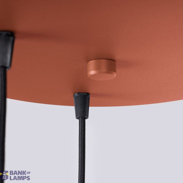 Pendant lamp HALO 3P red ochra image 11