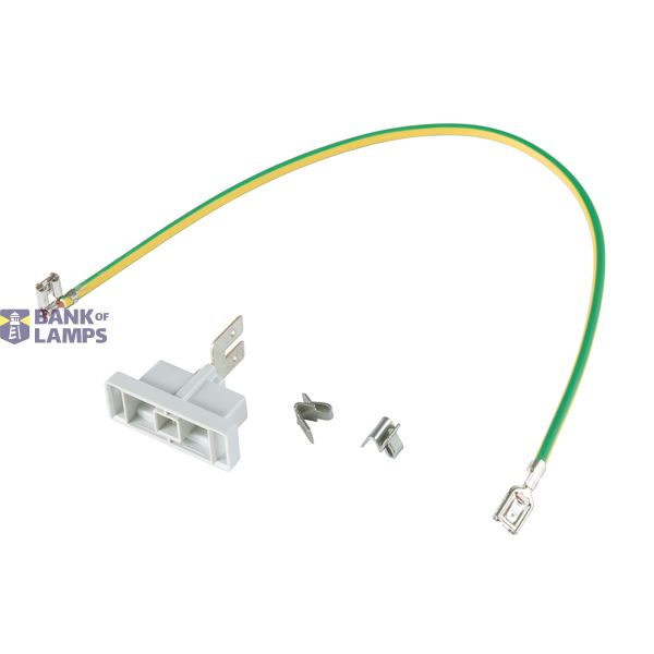 EARTH CLAMP WITH 25CM CABLE FLAT PLUGS image 1