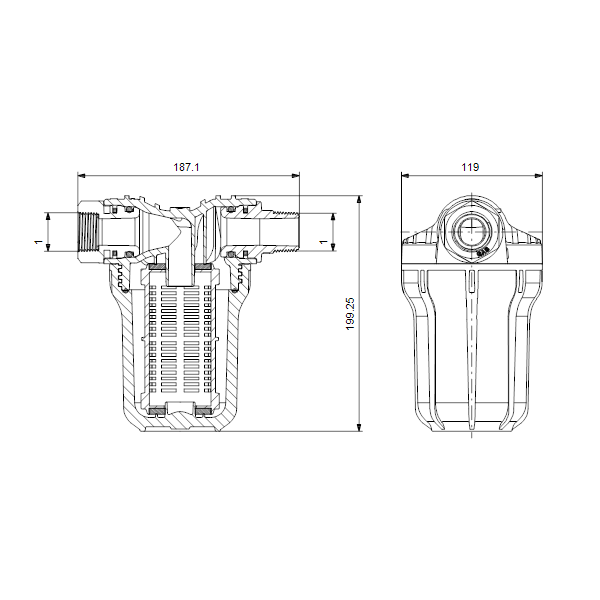 INLET FILTER 250MICRON RP1XRP1 image 2