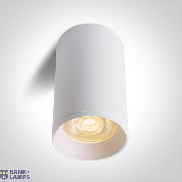 WHITE CYLINDER 5W MR11 GU10 image 1