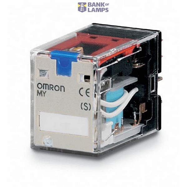Relay, plug-in, 8-pin, DPDT, 10 A, mech & LED indicators, lockable pus MYS 2309F image 4