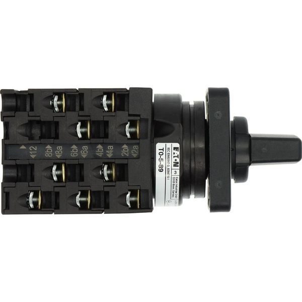 T0-5-89/E Changeoverswitches, T0, 20 A, flush mounting, 5 contact unit(s), Contacts: 9, 60 °, maintained, With 0 (Off) position, 2-0-1, SOND 29, Design number 8 image 41