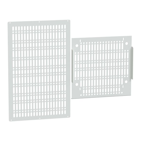 Partition Plate, PrismaSeT 6300, form 2, vertical partition bottom top, for enclosures W500, 1 set 3 image 1