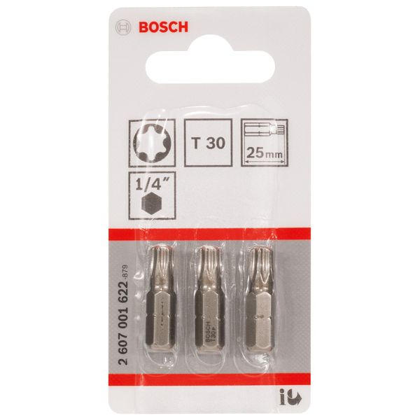 Screwdriver bit Extra Hard T30, 25 mm 3 pcs. image 2