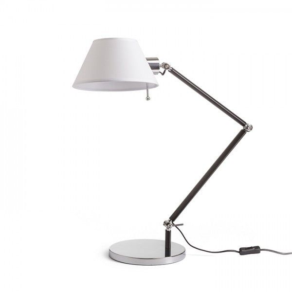 MONTANA table white/black chrome 230V LED E27 11W image 1