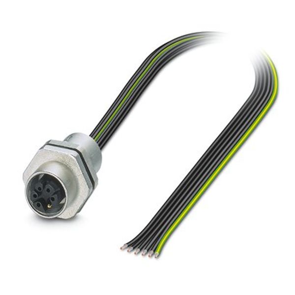 SACC-E-M12FSM-5PE-M16XL/0,2 - Device connector front mounting image 1