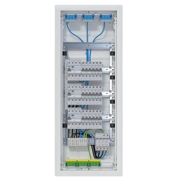 Small V., volta, UPV, 5x12PLE, IP30, equipped and wired, 3 FI circuits, surge arrester image 1
