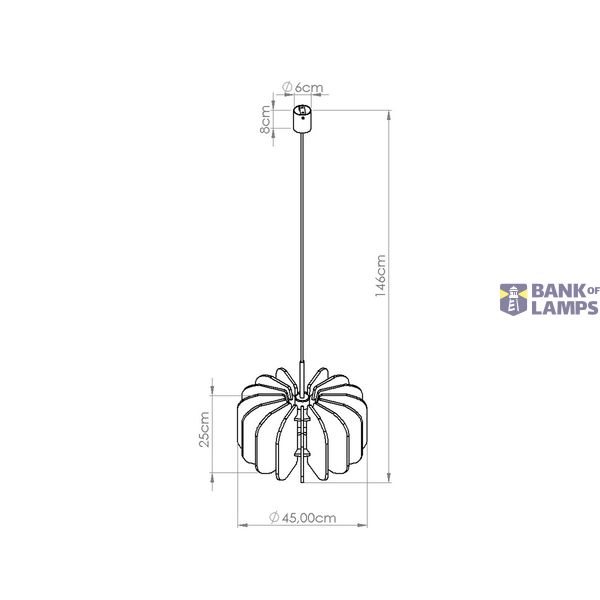 Pendant lamp MULA 45 beige image 7