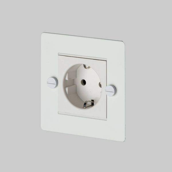 1G UK PLUG SOCKET / WHITE image 1