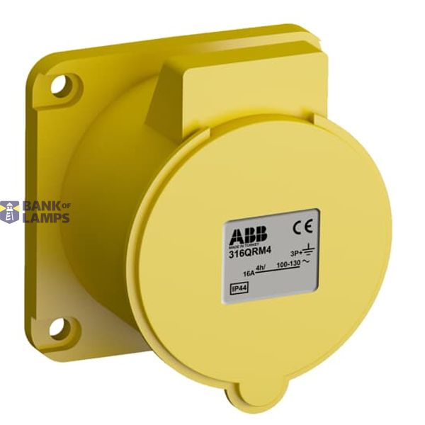 316QRM4 Panel mounted socket image 1