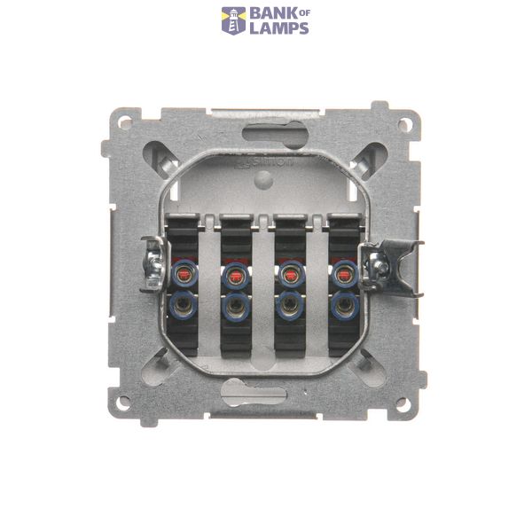 IP54 single socket outlet with earthing and shutters - transparent flap, white, 16A image 1