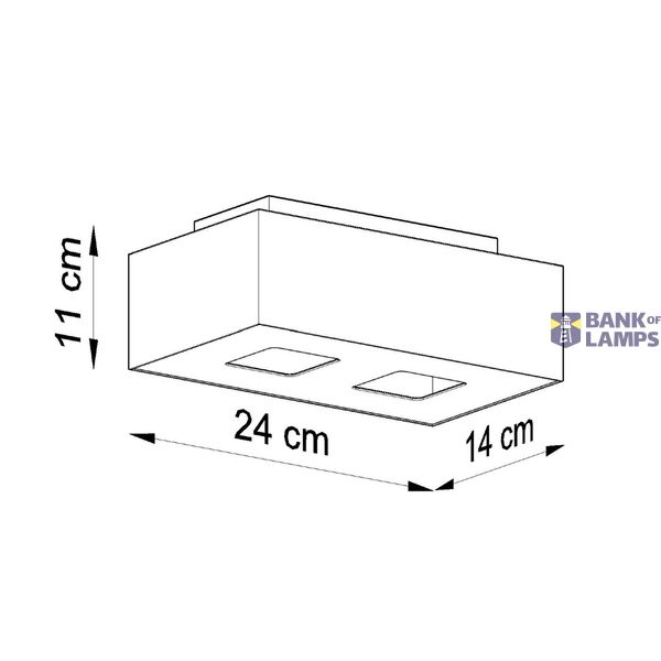 SPOT MONO 2 WHITE GU10 2X40W IP20 image 6
