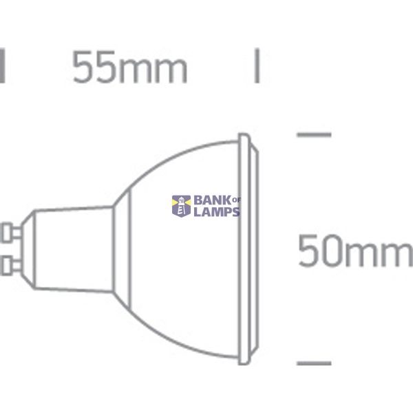 WHITE COB 6W WW GU10 60deg 230V DIMMABLE image 3