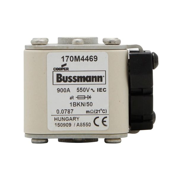 Fuse-link, high speed, 160 A, AC 1250 V, size 1, 51 x 69 x 74 mm, aR, IEC, UL, single indicator image 6