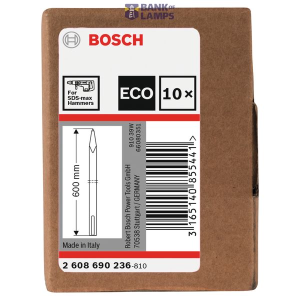SDS max Pointed 600mm 10pcs set image 2