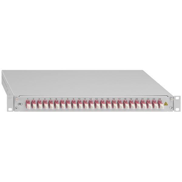 Spleissbox, ausziehbar, 19""/1HE, 24xLC-D, OM4, erika image 1