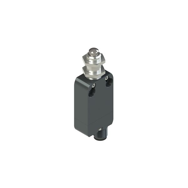 Modular prewired switch with plunger with M12 threaded bearing image 1