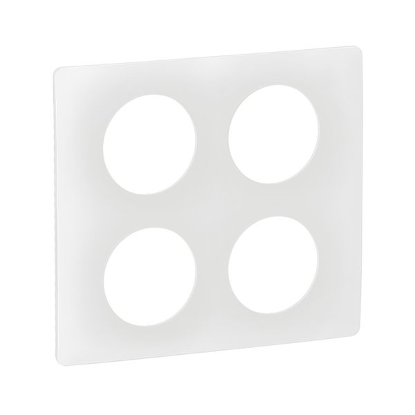 PLATE 2X2 GANG ENAMELLED WHITE image 3