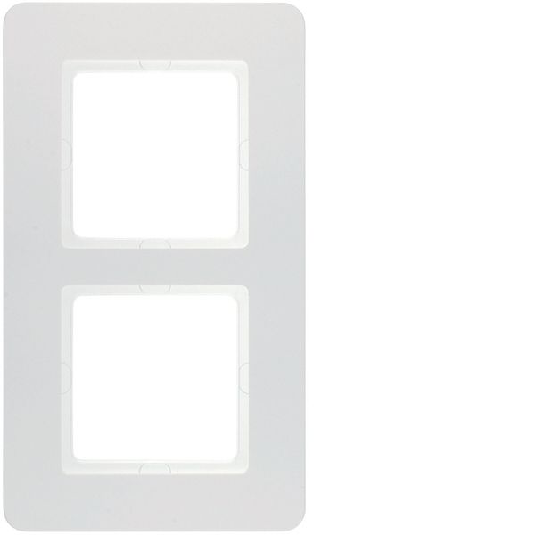 Frame 2gang, Q.7 , polarwhite velvety image 1