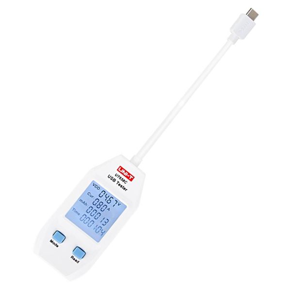 USB Tester Input & Output ports : Type C; Type-A: Capacity: 0~99999mAh; Energy: 0~1000Wh; image 1