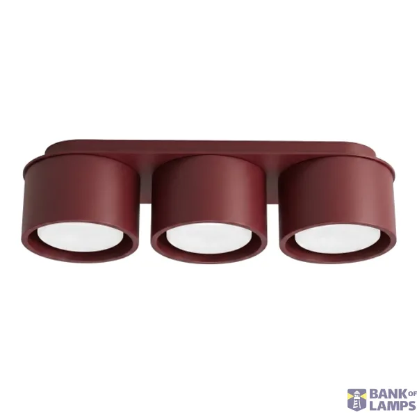 Ceiling lamp MODO 3 burgundy Gx53 image 1