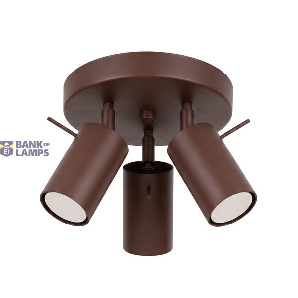 Ceiling lamp RING 3P brown image 2