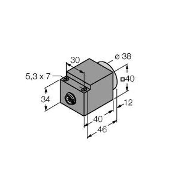 Inductive Sensor With Increased Temperature Range   NI25-CQ40-L1131/S1102 image 1