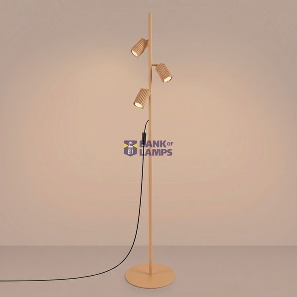 Floor lamp KARBON 3 golden image 8