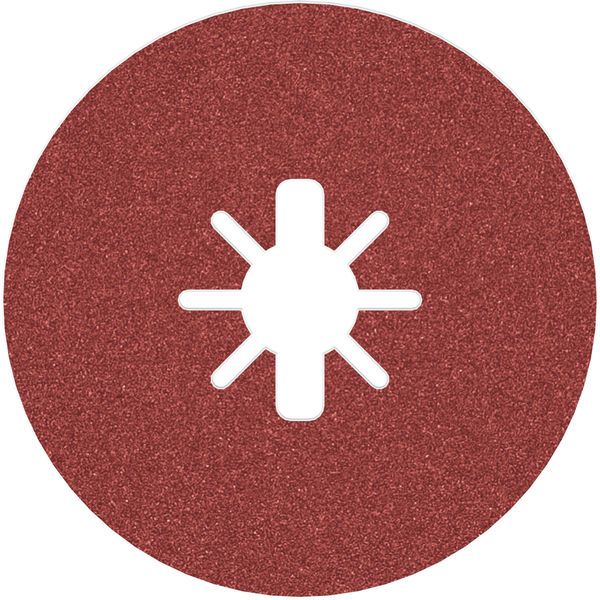 X-LOCK Fibre Disc, 115mm, G100, star hole, R780 Best for Metal + Inox image 1