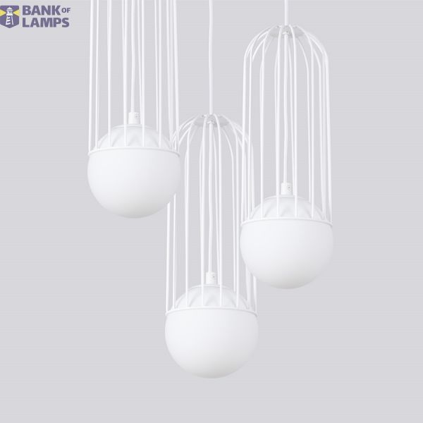 Pendant lamp BRINA 3P  white image 15