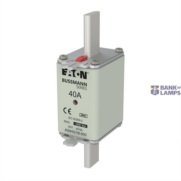 Fuse-link, LV, 40 A, 800 V AC, NH1, Class gG/gL image 3